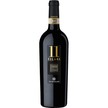 Vin rouge italien doux - Pouilles - DOCG Primitivo di Manduria Dolce Naturale - Cantine San Marzano - 11 Filari Primitivo