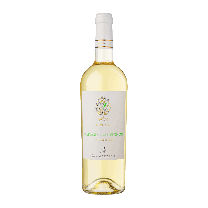 Vin blanc italien sec - Pouilles - IGP Salento - Cantine San Marzano - Cuvée Il Pumo - Malvasia et Sauvignon