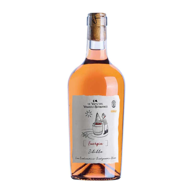 Vin orange italien biodynamique - Sicile - Viticoltori del Mediterraneo - Cuvée Le Virtu del Vignaiolo - Zibibbo