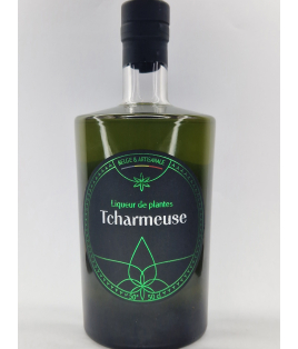 Liqueur belge - Pr. de Namur - Tcharbon - Liqueur de plantes Tcharmeuse