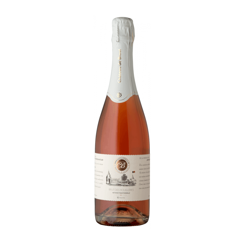 Vin pétillant rosé belge bio - AOP Crémant de Wallonie - Château de Bioul - Cuvée Brut des Houillères