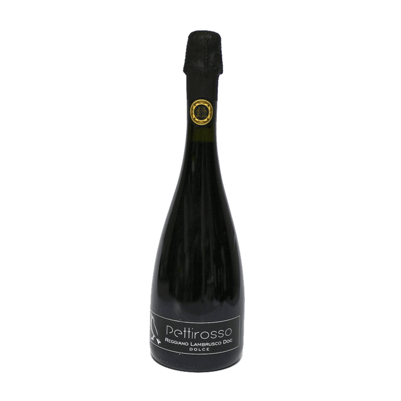 Vin rouge pétillant italien doux - DOC Reggiano Lambrusco - Medici Ermete - Cuvée Dolce Pettirosso