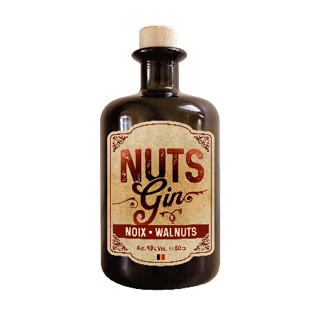 Gin belge - Pr. de Luxembourg - Ardenne Addict - Nut’s Gin aux noix