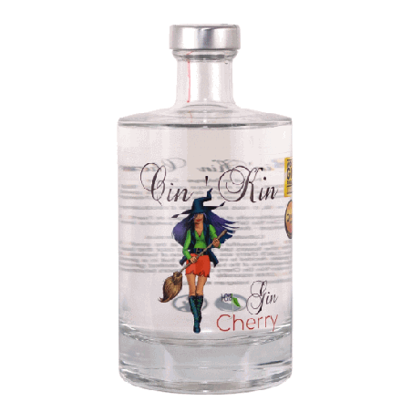 Gin belge - Pr. de Namur - Cin'Kin Gin Cherry - Triplement distillé à base de cerises