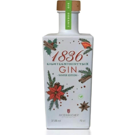 Gin belge bio - Pr. de Liège - Distillerie Radermacher - 1836 Winter Edition Organic gin
