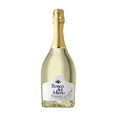 Vin pétillant italien vegan - DOC Prosecco - Bosco del Merlo - Prosecco Brut Millesimato