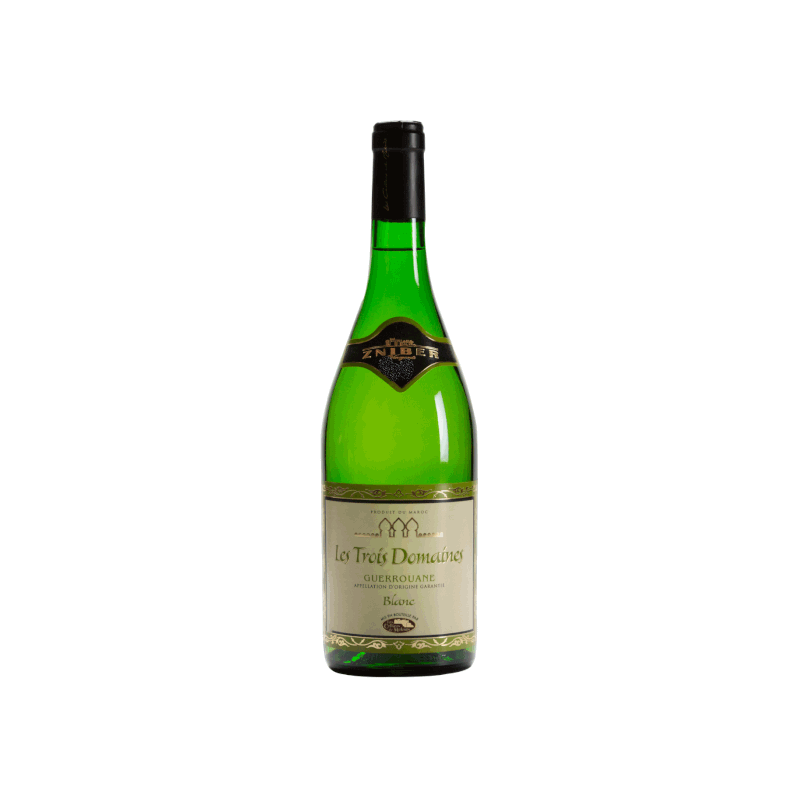 Vin blanc marocain sec - AOG Guerrouane - Les Trois Domaines - Cuvée Guerrouane Blanc