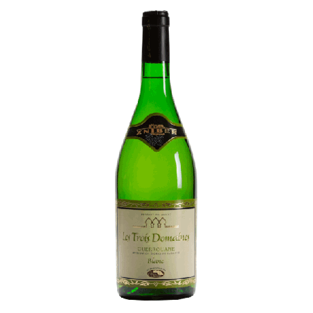 Vin blanc marocain sec - AOG Guerrouane - Les Trois Domaines - Cuvée Guerrouane Blanc