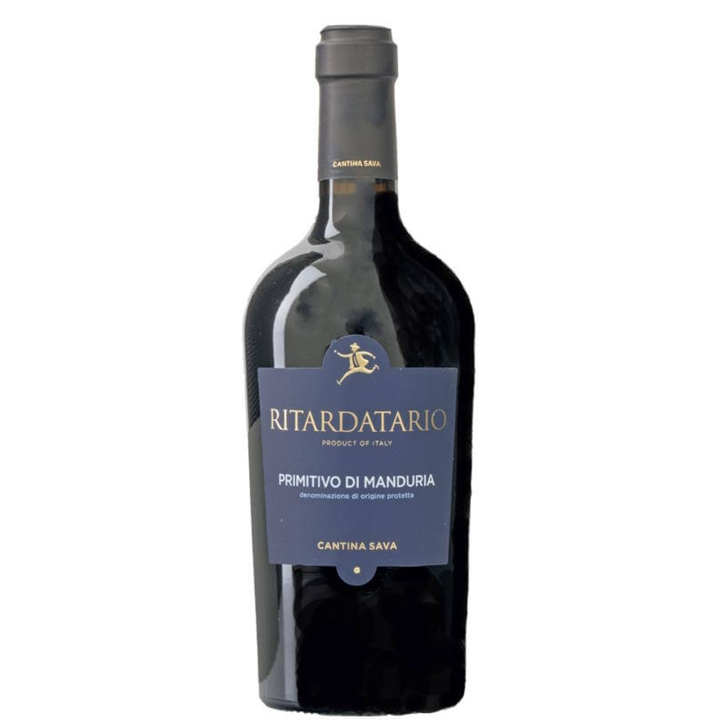 Vin rouge italien Pouilles - DOP Primitivo di Manduria - Cantina Sava - Cuvée Ritardatario