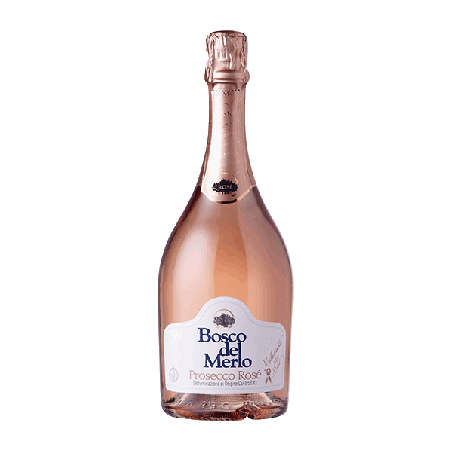 Vin pétillant italien rosé vegan - DOC Prosecco - Bosco del Merlo - Prosecco Brut Rosé Millesimato