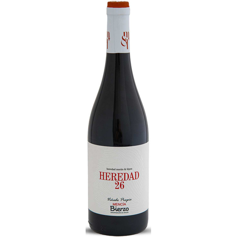 Vin rouge espagnol - Castille-et-León - DO Bierzo - Bodega Heredad Moran & López - Cuvée Heredad 26 Mencía Roble