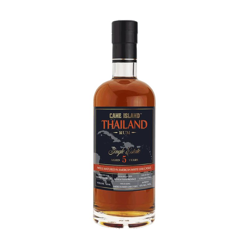 Rhum thaïlandais - Pathum Thani province -  Cane Island - Single Estate 5 Years